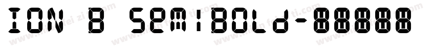 ION B SemiBold字体转换